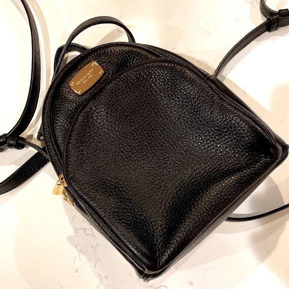 Michael KORS XS Black Leather Backpack - Picture 1 of 12